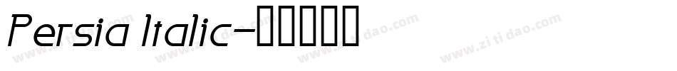 Persia Italic字体转换